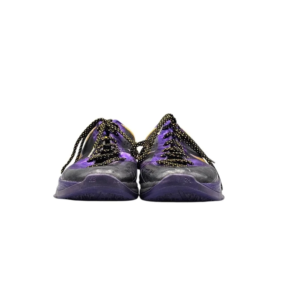 Nike Men's Size 12 US Kobe Zoom V 5 Black Purple Yellow Basketball Sneakers READ